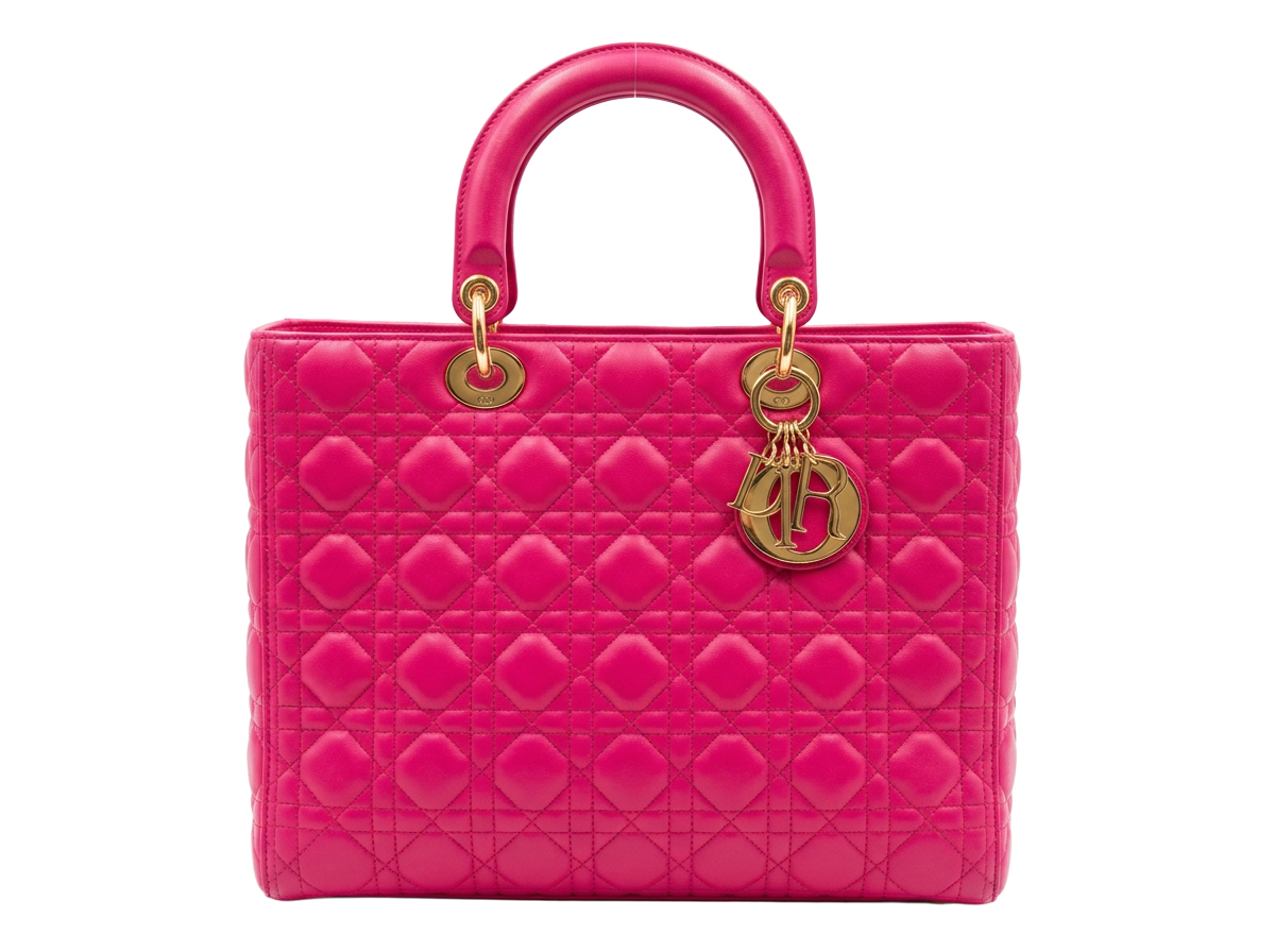 Lady Dior Large in Rani Pink